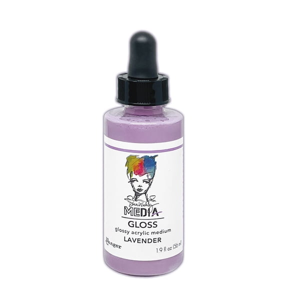 Dina Wakley Media Gloss 2oz Dropper Style-Lavender