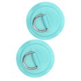 thumbnail image 3 of D Ring Pad Patch PVC Inflatable Boat Raft Dinghy Canoe Surfboard Kayak Tie Down FittingEmerald Green, 3 of 8
