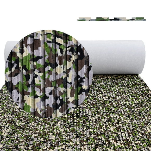 HZCHIONE EVA Foam Boat Flooring 94.48x35.43 in Camo Boat Decking Marine Mat Carpet for Boats Non Slip Sea Deck Boat Flooring for Swim Platform Console Self-Adhesive (Jungle Camo)
