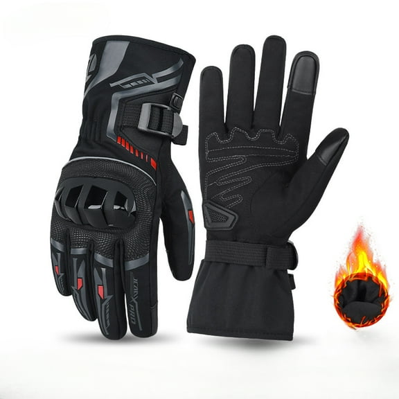 Motorcycle Gloves  winter riding anti fall gloves for men and women, waterproof, windproof, velvet and cold resistant motorcycle protective equipment