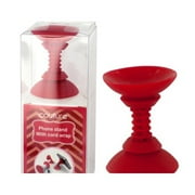 Bulk Buys Couture Silicone Universal Phone Suction Stand with Cord Wrap Provision - Red (2" Tall x 1.375" Diameter)