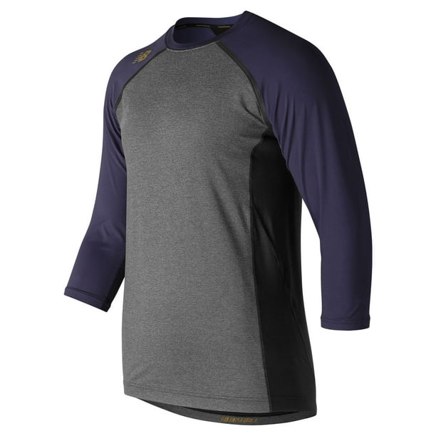 new balance men's 4040 3/4 sleeve baseball compression shirt - Walmart ...