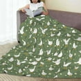thumbnail image 6 of Salouo Cute goose Print Bed Blankets, Flannel Blanket Comfortable Air Conditioning Blanket Lightweight Blanket for Sofa Bed Travel & Couch-50"x40", 6 of 7