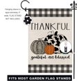 thumbnail image 4 of Fall Pumpkins Garden Flag Autumn Welcome Thanksgiving Buffalo Check Fall Yard Flag Farmhouse Double Sided Lattice Vertical Outdoor Decor 12 x 18 In, 4 of 6