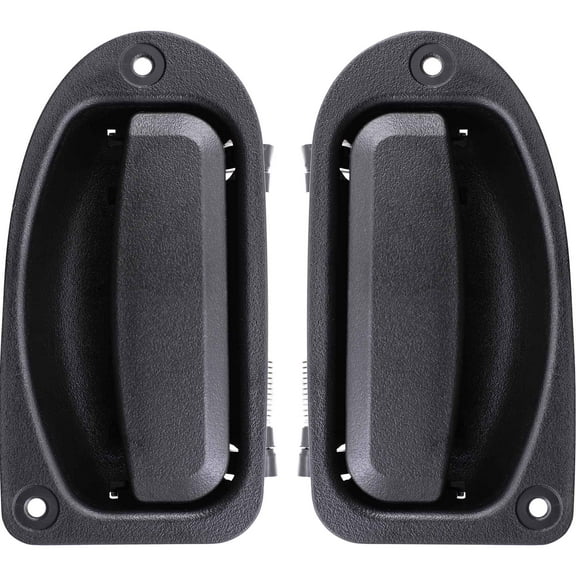 Brock Replacement Pair Set Rear Outside Exterior 3rd Third Textured Door Handles Compatible with 98-11 Ranger Extended Cab Pickup FO1552100 FO1553100