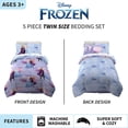 thumbnail image 5 of Franco Kids Bedding Super Soft Comforter and Sheet Set with Sham, 5 Piece Twin Size, Disney Frozen 2, Microber, 5 of 8