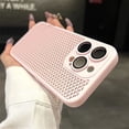 thumbnail image 1 of Original Heat Dissipation Breathable Mesh Hole Case For iPhone 16 15 14 11 12 13 Pro Max Plus Lens Protection Shockproof Cover tzw, 1 of 7
