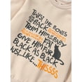 thumbnail image 6 of Wassery Toddler Baby Girls Halloween Outfit Kids Fall Sweatshirts Letter Print Cat Long Sleeve Pullover Tops 6M 12M 2T 3T 4T 5T 6T Little Girls Halloween Clothes Costume, 6 of 9