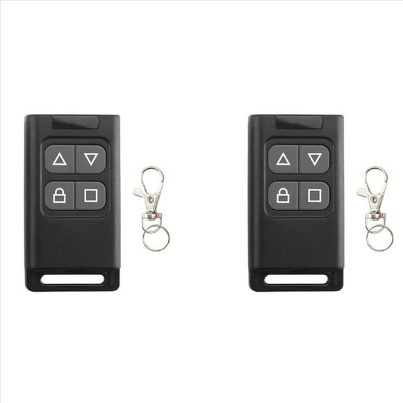 2X Control Remoto Inalámbrico de 433 MHz con Copia Automática, Controlador de Apertura de Puerta de Garaje Eléctrico, Duplicador, Clonador, Transmisor de Clonación