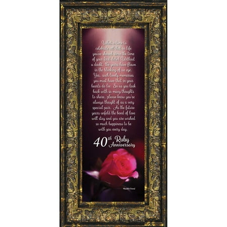 Ruby 40th Wedding Anniversary Gift Or Party Table Decorations