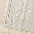 thumbnail image 3 of SAFAVIEH Martha Stewart Daisy Square Area Rug, Glass of Milk White, 6' x 9', 3 of 10
