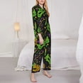 thumbnail image 5 of Wukai Carnival Mardi Gras3 Print Women's Pajama Set - Soft Long Sleeve Sleepwear for Comfort and Style-X-Large, 5 of 9