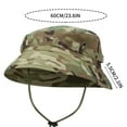 thumbnail image 3 of Camo Outdoor Hat, Short Brim Boonie Style Bucket Hat, Functional for Fishing, Hunting, Hiking & Summer Adventures Green, 3 of 3
