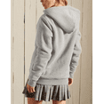thumbnail image 5 of Women's Casual Full Zip Up Sherpa Lined Hoodie Sweatshirt Jacket Coat, 5 of 6