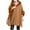 Brown Coats for Winter, variant on XPMWRP Women's Faux Fur Collar Casual Shawls Long Sleeve Solid Color Cloak Cape Winter Warm Fashion Loose Elegant Clothes Green Free Size