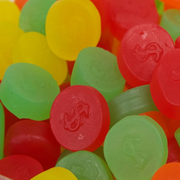 Zachary Assorted Fruit Juju Coins Gummy Candy, 1 Lb.