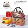 thumbnail image 6 of Goofa Not All Who Wander Are Lost Pattern Lunch Bag ,Insulated Lunch Box, Small Leakproof Cooler Food Lunch Containers Reusable High Capacity Lunch Tote Bags, 6 of 8