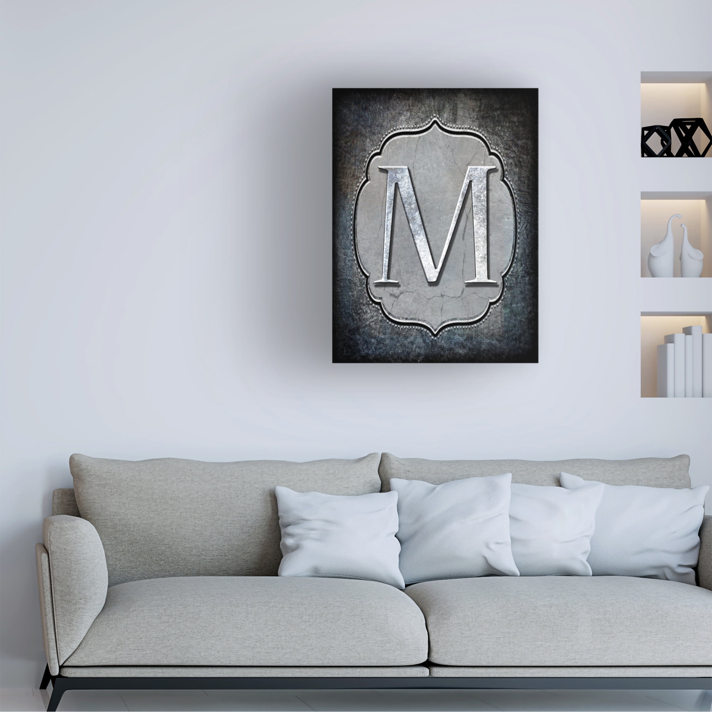 LightBoxJournal 'Letter M' Canvas Art