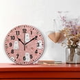 thumbnail image 2 of Yayeee 10" Wall Clock Battery Operated Quartz Round Silent Non-Ticking Home Decor, Pink Polar Bear Pattern, 2 of 6