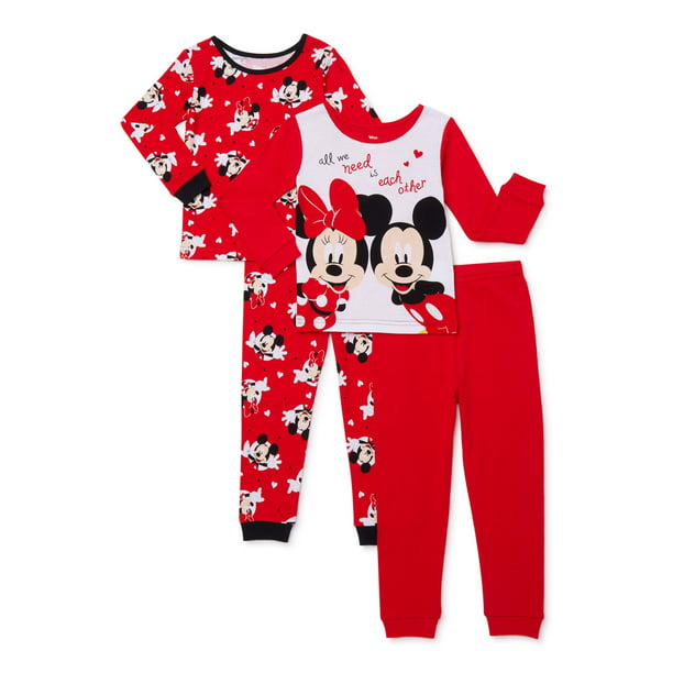 Minnie Mouse - Minnie Mouse Baby & Toddler Girls Long Sleeve Snug Fit ...