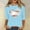 Light Blue, variant on Tittly T Shirts for Women Graphic Tees Women Baseball Mom Tshirt Baseball Heart Graphic Tee Funny Short Sleeve Tops Tshirts Shirts Spring Tops for Women Black L