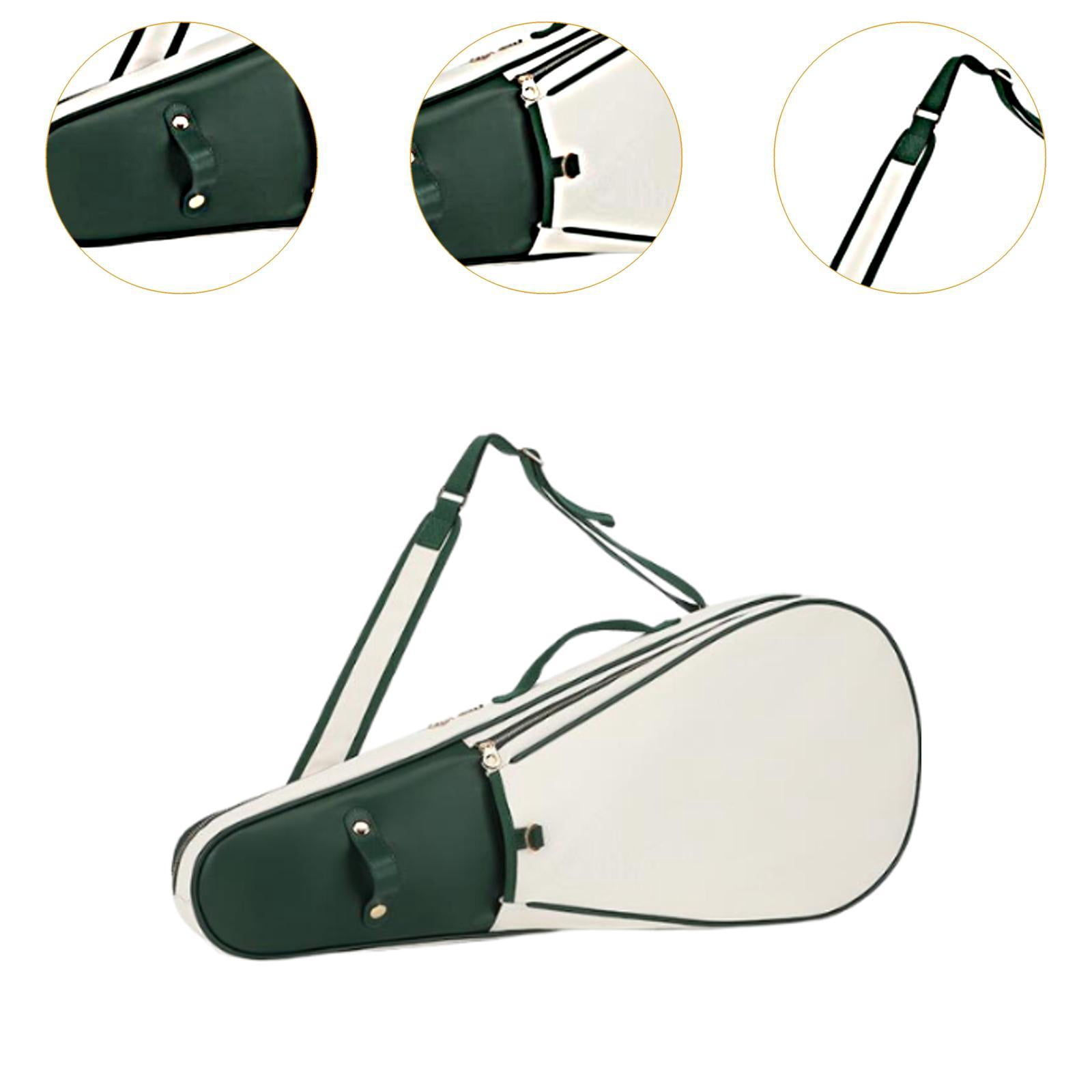 funtasica Tennis Bag Badminton Bag Water Resistant Tennis Tote Bag Neoprene with Racquet Cover Case Bag Tennis Racket Bag White