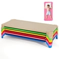 thumbnail image 1 of Costway 6 Pack Stackable Daycare Cots with Easy Lift Corners Heavy-Duty Metal Frame Kids Multicolor, 1 of 10
