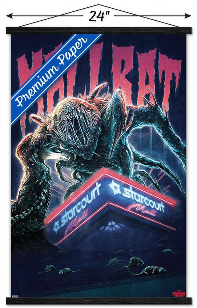 Netflix Stranger Things 3 - Mallrat Wall Poster with Wooden Magnetic Frame, 22.375" x 34"