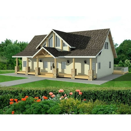 001-3200 Northwest 3 Bed, 3 Bath Luxury Home Plan, 2281 Sq Ft, Full Blueprints with License to Build by Home Plan Marketplace - Lesuto