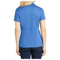 thumbnail image 2 of Yellow Rooster Women’s Micropique Sport-Wick Polo T-Shirts Blue Lake M, 2 of 6