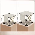 thumbnail image 4 of LJNYFDC Outdoor Fishing Stool Camping Stool Foldable Great Load Bearing Easy Storage Stable Structure Thick Legs Resting Platform with Storage Pouch, 4 of 6