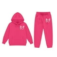 thumbnail image 4 of Kids Tracksuit Athletic Sweatsuits Sets 2PC Creative Graphic 67 Pullover Hoodie Jogger Set Winter Clothes Size 12-13 Years Girls Clothes, 4 of 4