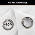 thumbnail image 4 of H.VERSAILTEX Linen Blended Curtains Grommet Semi-Sheer Curtains Light Filtering Panel Drapes for Bedroom, 2 Panels, 52" x 84", White, 4 of 7