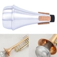 thumbnail image 1 of Universal Aluminum Alloy Reduce Sound Lightweight Accessories Silver Trumpet Mute Portable Practice Silencer For Jazz Instrument, 1 of 5