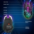 thumbnail image 5 of VersionTECH. Wireless Gaming Mouse with RGB Colorful LED Lights, Silent Click, 2.4G USB Nano Receiver, 3 Level DPI for PC Mac XBOX, 5 of 7