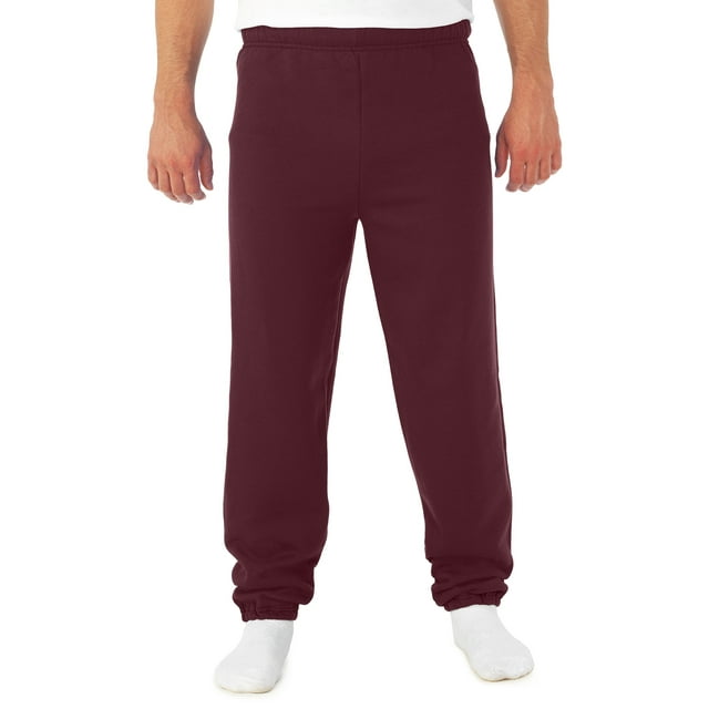 Jerzees Pantalons de Survêtement Élastiques pour Hommes, P, Marron