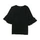 thumbnail image 1 of Alfani Blusa con volantes texturizados para mujer, negra, pequeña, 1 of 1