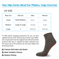 thumbnail image 7 of Novayard 5 Pairs Non Slip Socks Non Skid Sticky Grip Socks Yoga Pilates Hospital Socks Men Women, 7 of 7