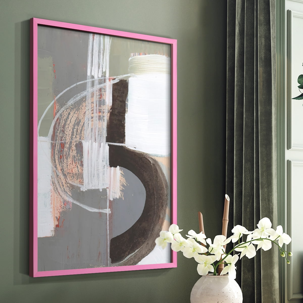 Arching Neutrals III in Paper Solid Wood 11 x 14 Framed Print