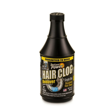 Instant Power® Hair Clog Remover 20 fl oz, Non-Acid Formulation, Safe on All Pipes and Septic Systems