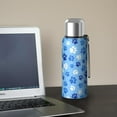 thumbnail image 5 of 20 Oz Blue Dog Paw Footprint Coffee Tumbler Double Wall Insulated Stainless Steel Water Bottle | Metal Reusable Thermoses Flask with Cup Cap | Leak & Sweat Proof with Anti-Dust Lid, 5 of 7