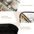 thumbnail image 5 of FORMRS Makeup Bag Travel Cosmetic Organizer for Women Fold Flat Zipper Pouch with Handle, Halloween Pumpkin Field, 5 of 8