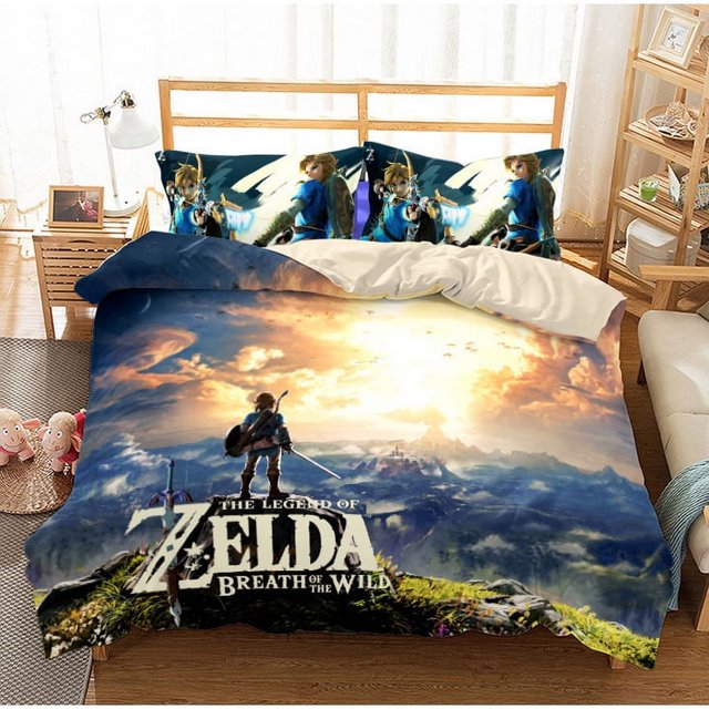 3D Digital Printing Quilt Cover Bed Sheet Pillowcase Three-piece Set Four-piece Set