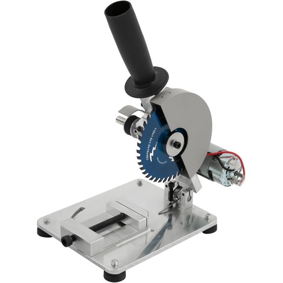 Mini Miter Saw, 4 inch Electric Chop Saw Mini Table Saw, Portable Tabletop Saw 0-45° Adjustable Metal Wood Cutting Machine Manual Chop Saw for DIY Model Compound Cutting Tool