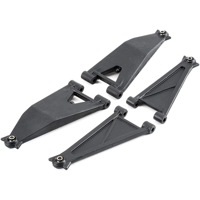 Losi Front Suspension Arm Set Upper/Lower: Baja Rey, LOS234004 Black, 1:10 Scale