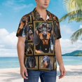 thumbnail image 5 of Dachshund Dog Hawaiian Shirts For Men, Summer Short-Sleeve Relaxed-Fit Button-Down Shirts X-Large, 5 of 9