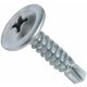 thumbnail image 1 of C44741 - Juego de 100 tornillos autoperforantes para chapa Ø4,2x19mm con cabeza redondeada grande - con rebaje PH/cruciforme - en acero galvanizado - fijación de revestimiento de chapa a canalones - c, 1 of 2