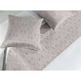 thumbnail image 2 of Minimal Bed Runner Set, Simple Swirly Lines of Art Deco Style Neutral Pattern Floral Muted Design, Decorative Bedding Scarf & 2 Pillow Shams for Hotels Homes, King, Mauve and Grey Pink, by Ambesonne, 2 of 3