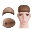 thumbnail image 4 of 12pcs One Size Stretchy Nylon Women and Men Wig Cap (Coffee), 4 of 4