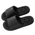 thumbnail image 4 of FRSASU Shower Shoes Quick Drying Non-Slip Comfortable Men&Women's EVA Hollow House Slippers with Massage Particles Black, 4 of 6